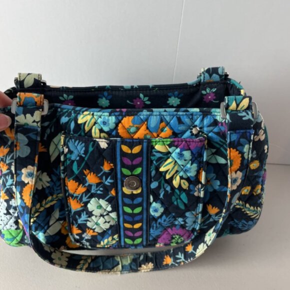 Vera Bradley Midnight Blues Floral Quilted Shoulder Bag - Picture 3 of 9